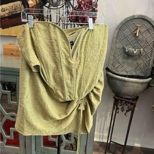 Elegant Olive Green Women's Top